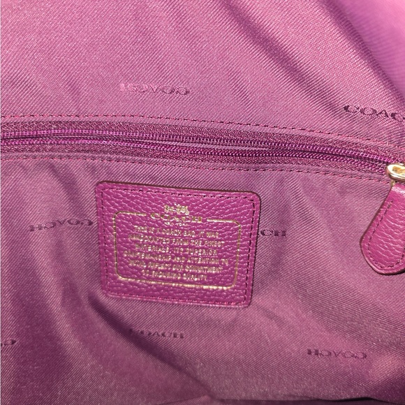 Coach Purple Floral Shoulder Bag - Picture 5 of 5